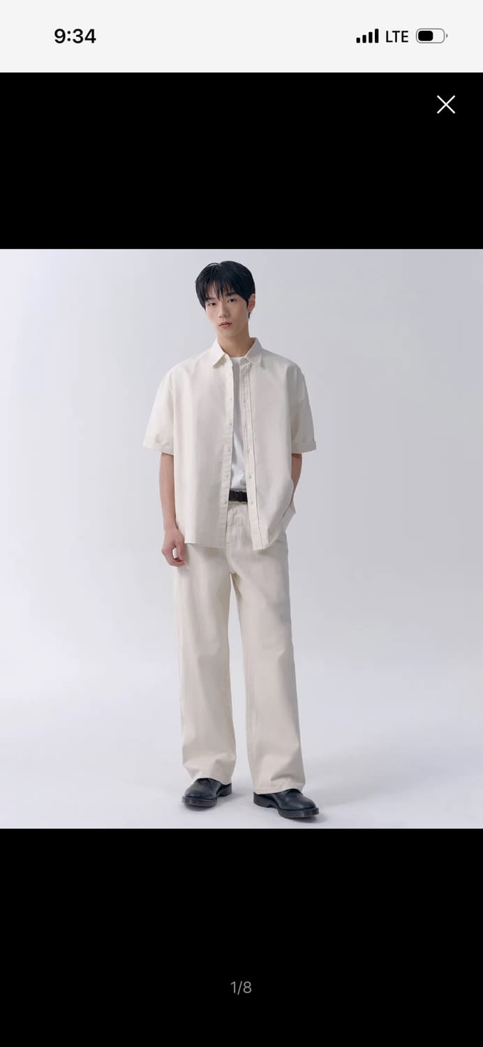 무신사스탠다드 와이드 데님 팬츠 [크림] 28 상품이미지1