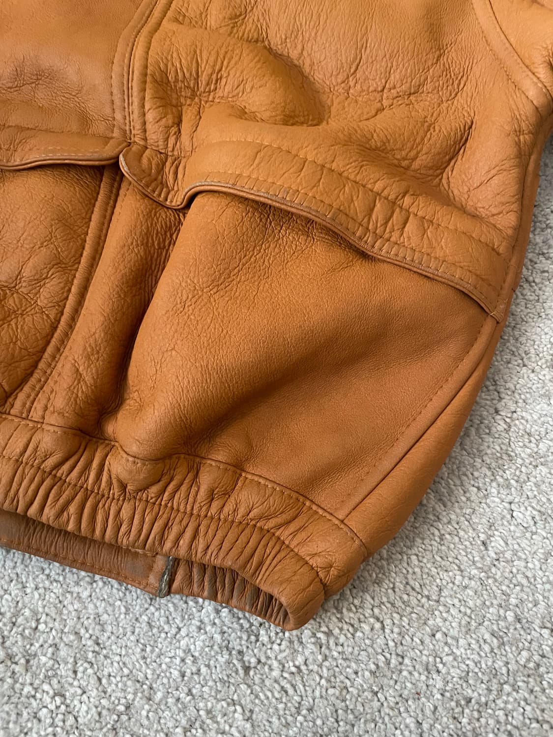 vintage European shearling leather jk 상품이미지7