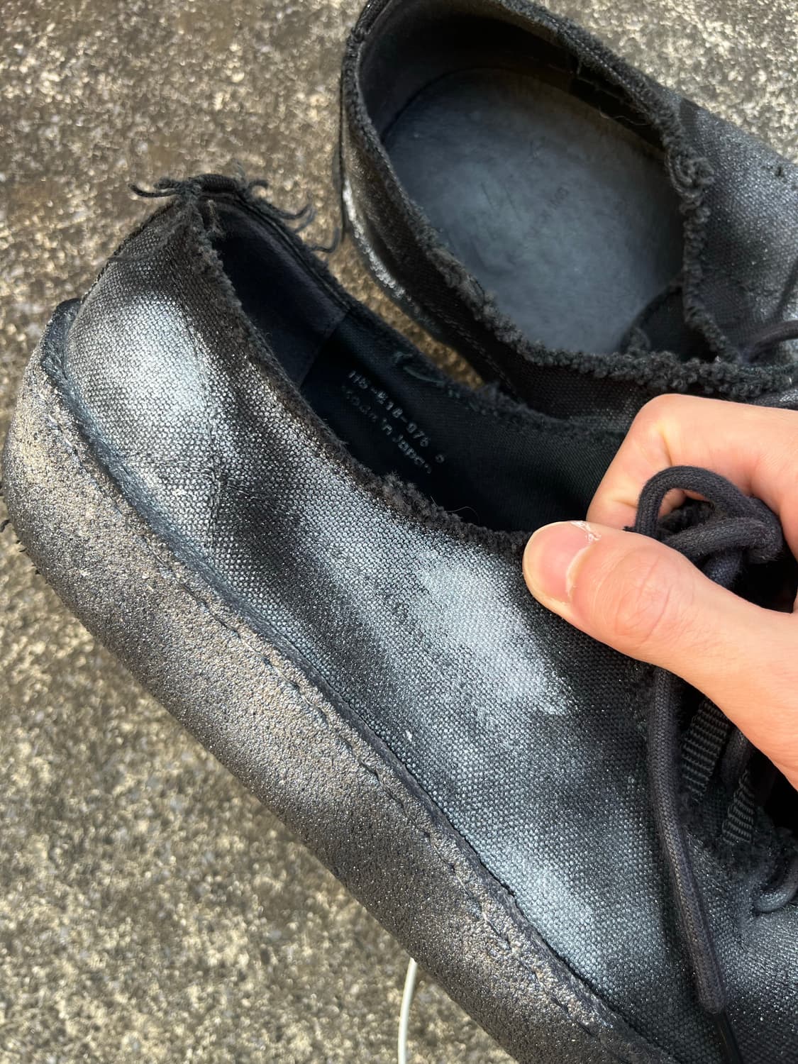 24ss 요지 야마모토 pour homme 페인티드 스니커즈 상품이미지6