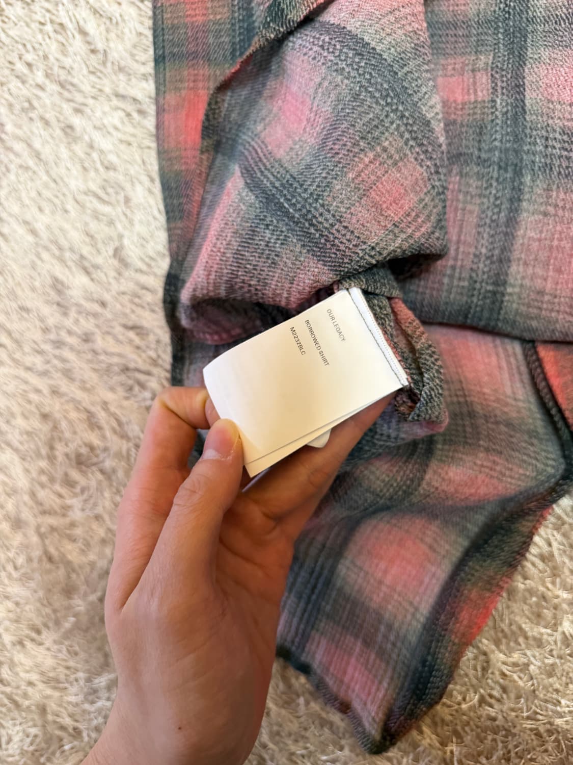 아워레가시 버로우드 빅 럼버체크 셔츠 48 상품이미지7