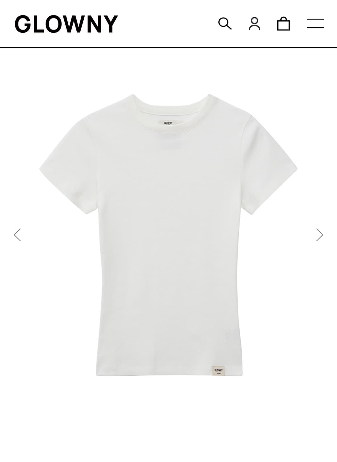 G CLASSIC FITTED TEE (WHITE) 구매 상품이미지1