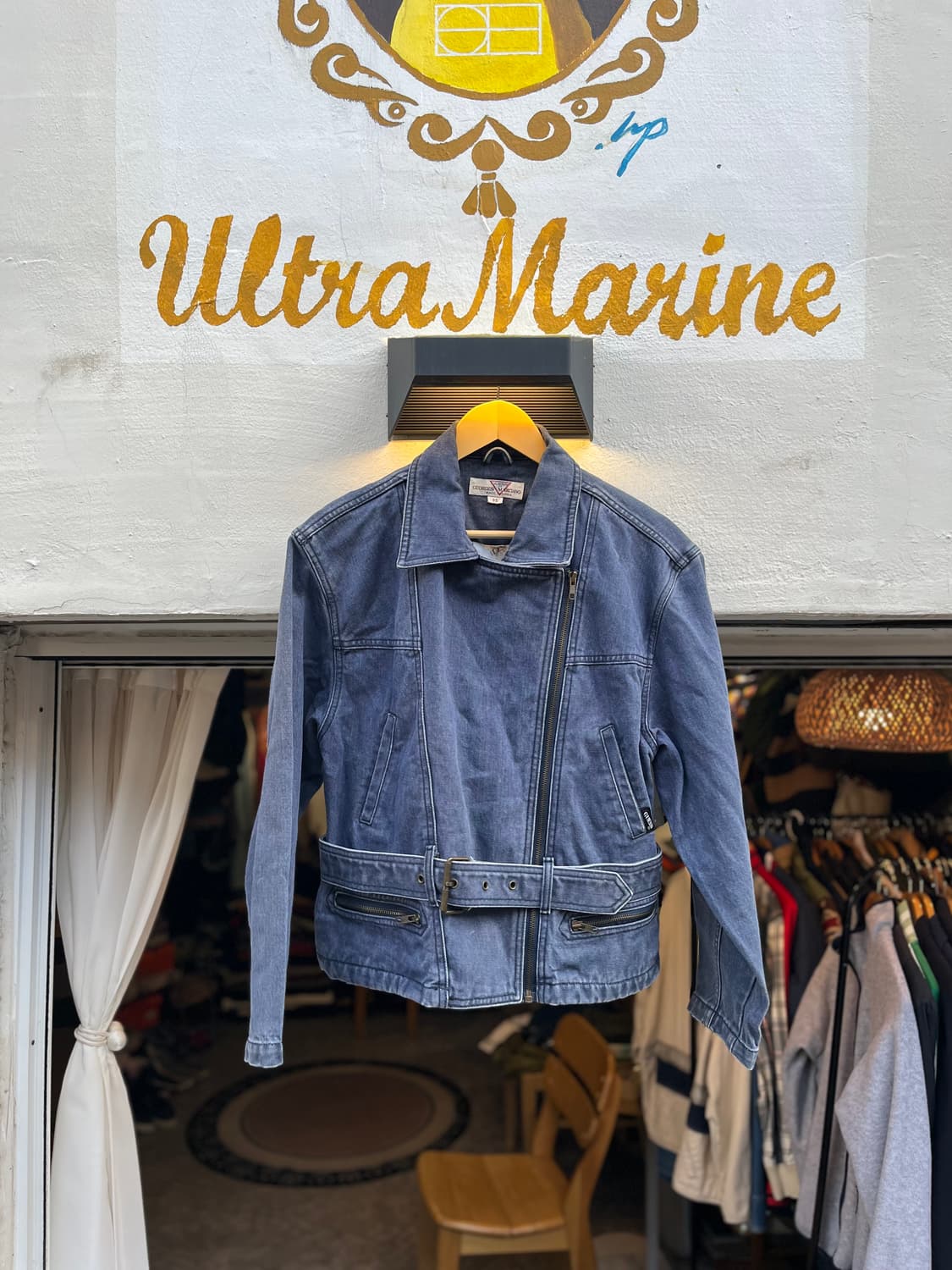 90년대 게스 데님 라이더 자켓 (한국제) 상품이미지1