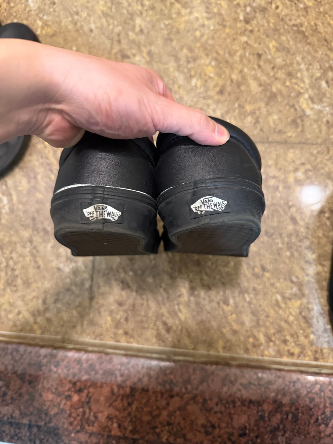 반스 올드스쿨 올블랙 레더 290 상품이미지5