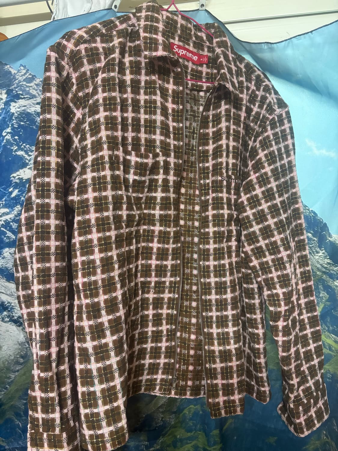 슈프림 메탈릭 플레이드 자켓 상품이미지2