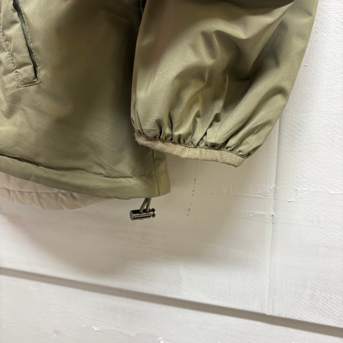 리버서블 카키 노카라 숏 경량 자켓 (JPN) 상품이미지4