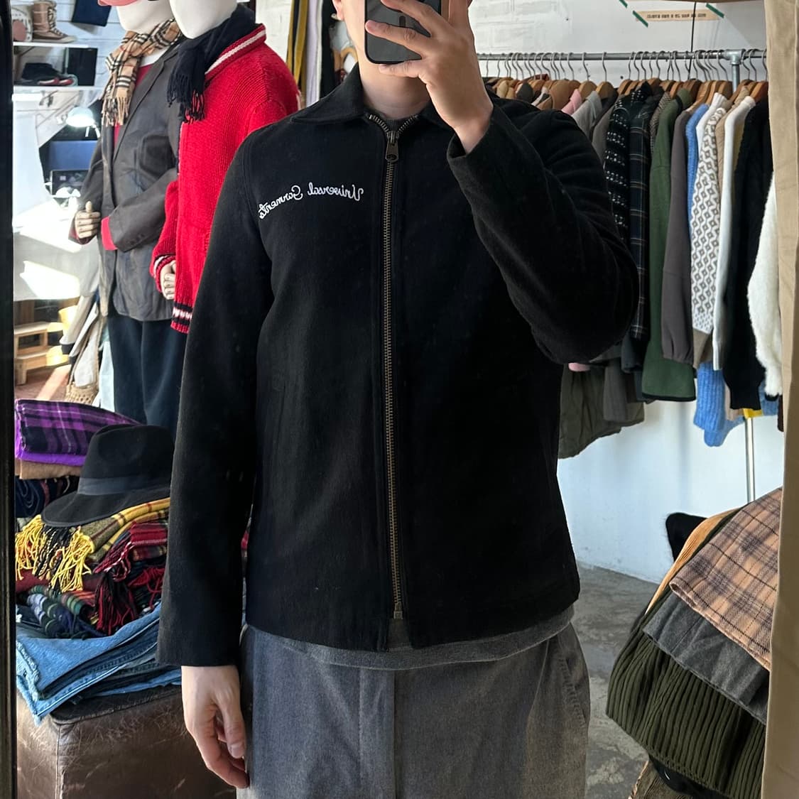 (착용컷) Antiqulothes 모직 워크 자켓 (남성용 95-98) 상품이미지4