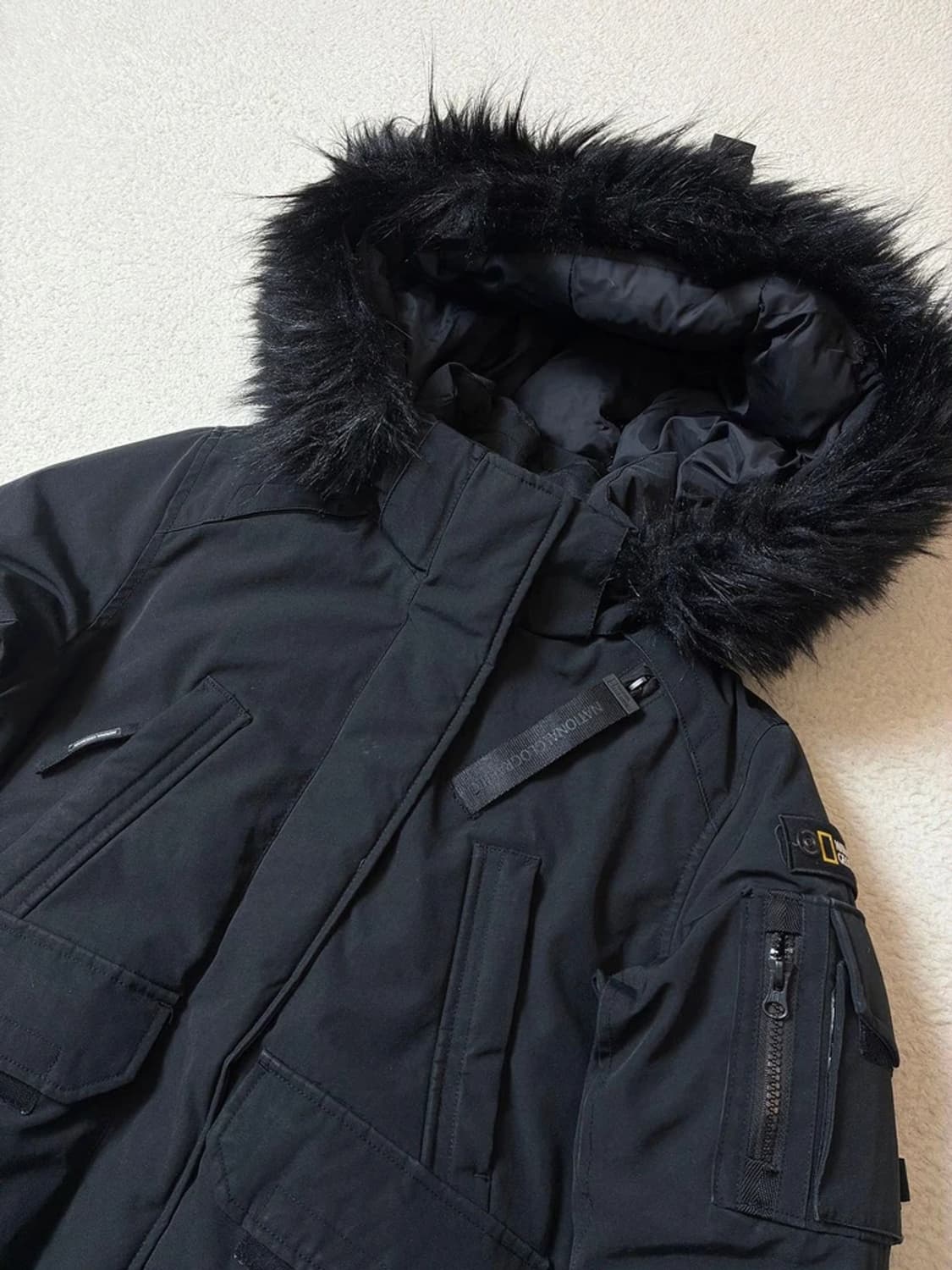 내셔널지오그래픽 20ss 덕다운 타루가 퍼 트리밍 숏 패딩 PN7316 상품이미지2