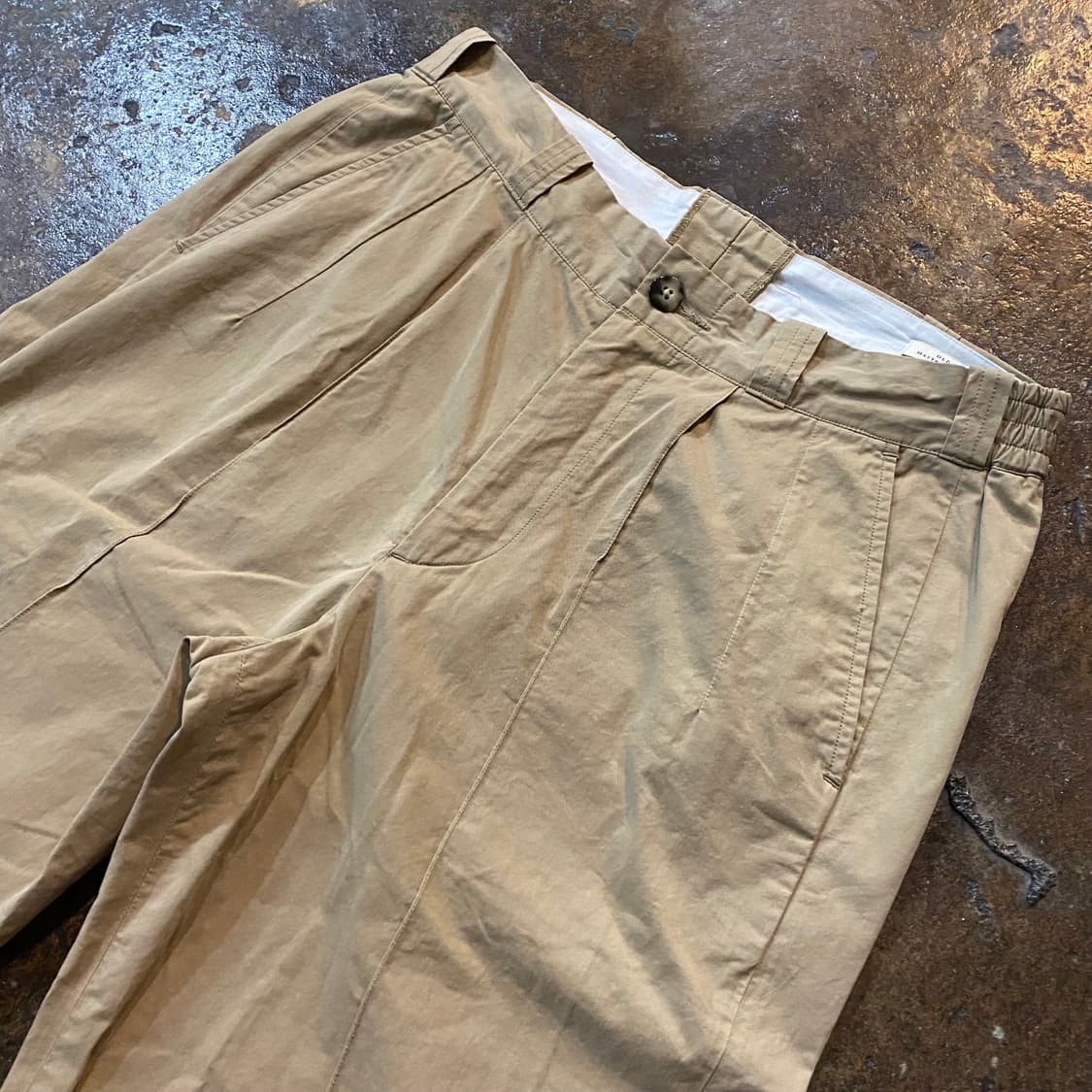 (30) Old joe 베이지색 와이드 팬츠 상품이미지2