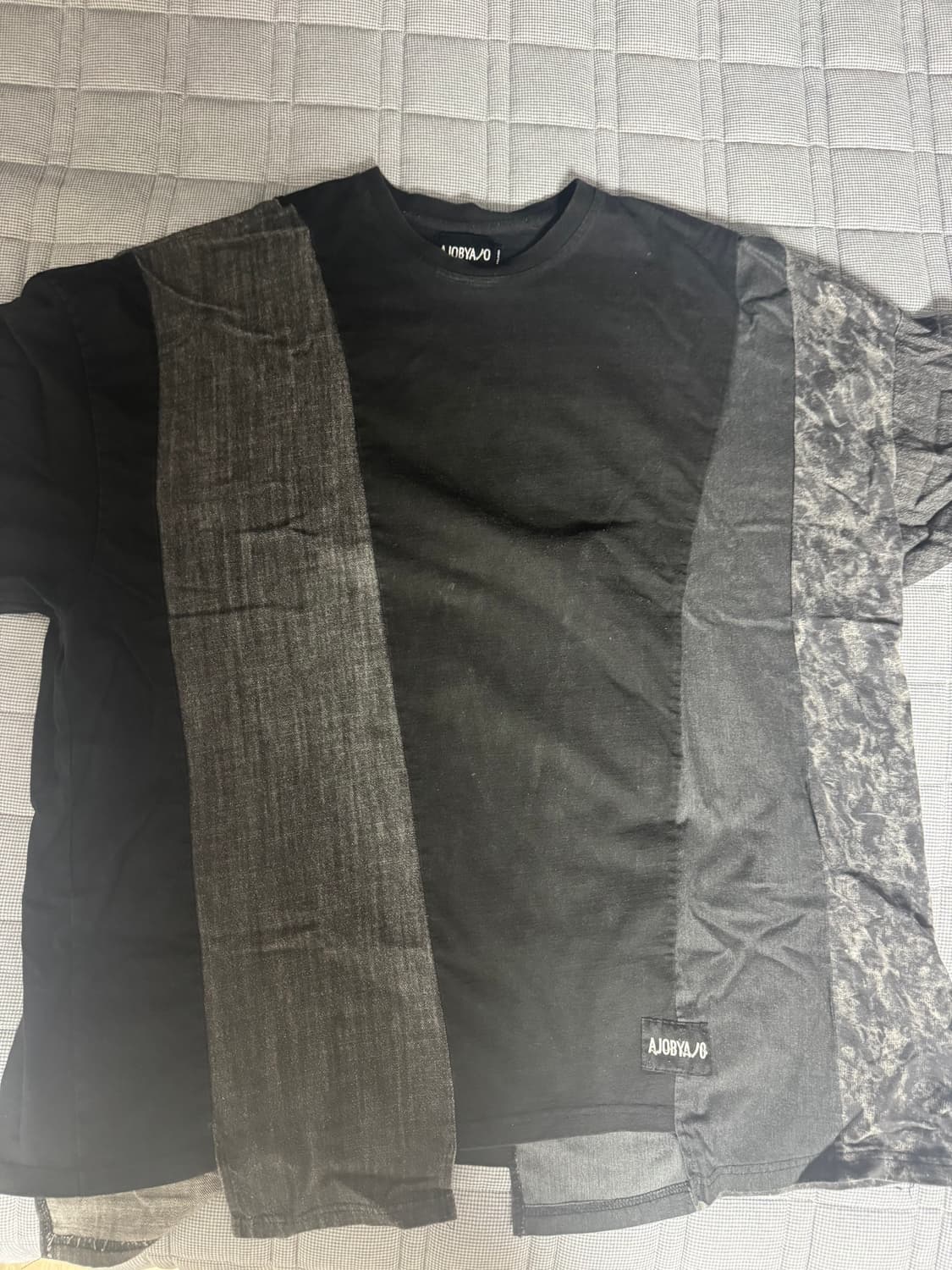 아조바이아조 반팔 오버사이즈 믹스 티셔츠 L 상품이미지4