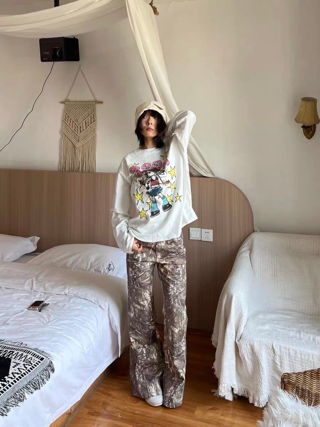 미스치프st 카모플라쥬 부츠컷 팬츠 #디스이즈네버뎃 오호스 스컬프터 상품이미지7