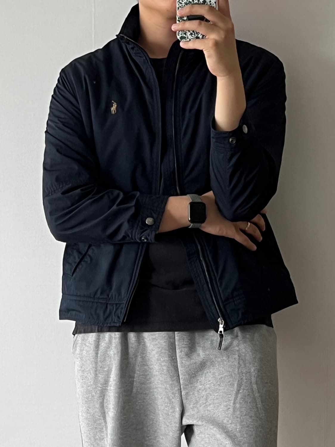 폴로 랄프로렌 기모 블루종 XL 상품이미지9