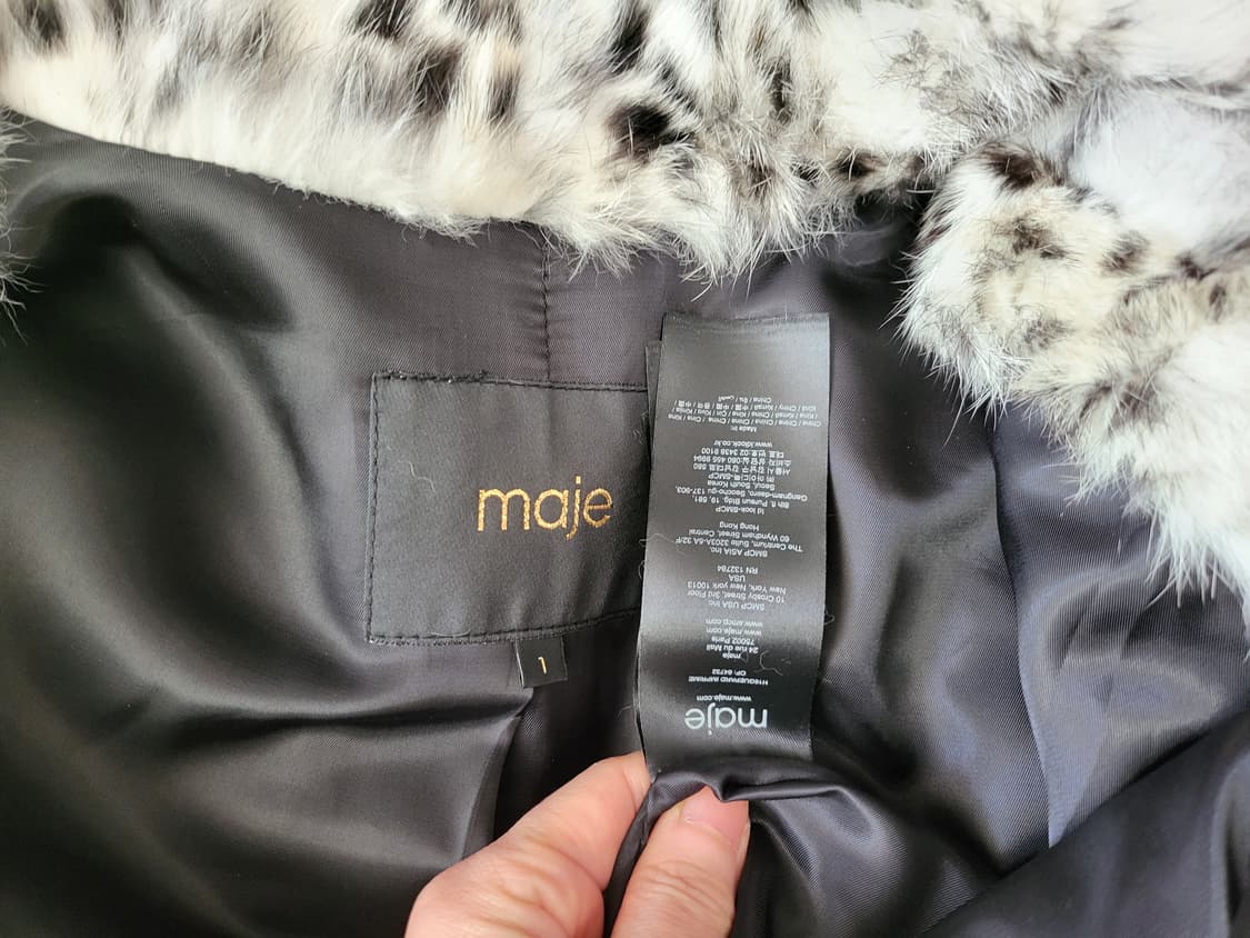 마쥬  레오파드 래빗 퍼 도깨비 유인나 님 코트. 퍼쟈켓  상품이미지10