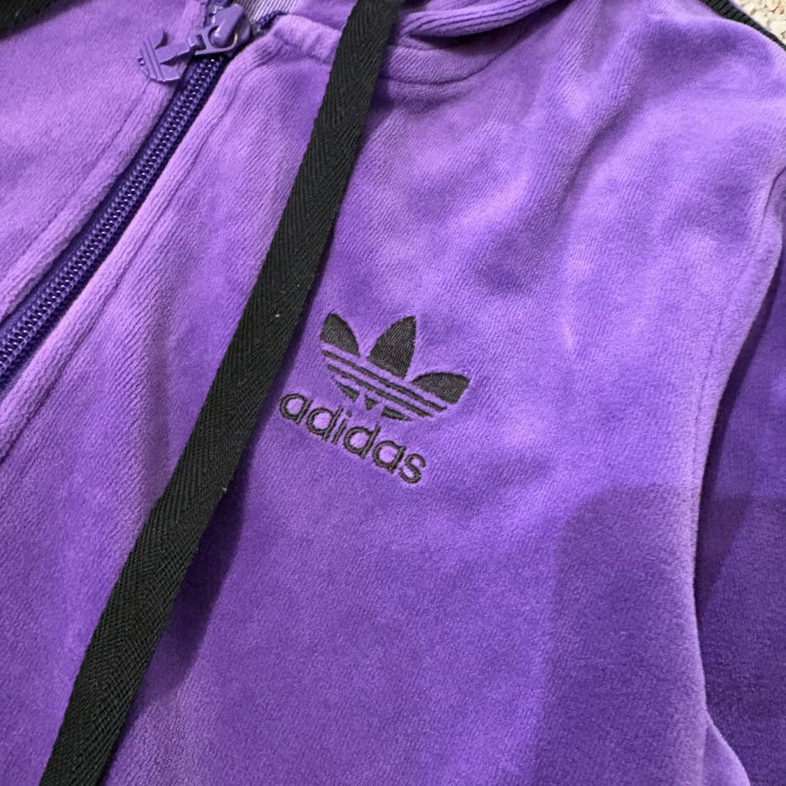 아디다스 후디 벨벳 져지 상품이미지2