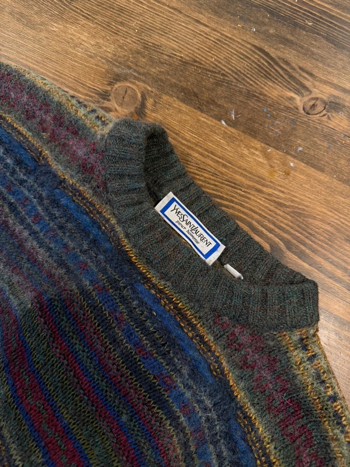 이브생로랑 케이블 니트 100 상품이미지7