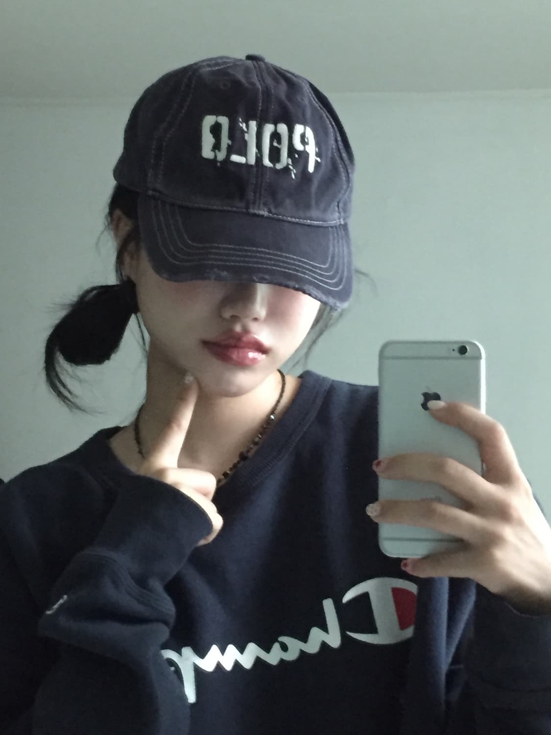 폴로 스펠로고 데미지 캡 상품이미지3