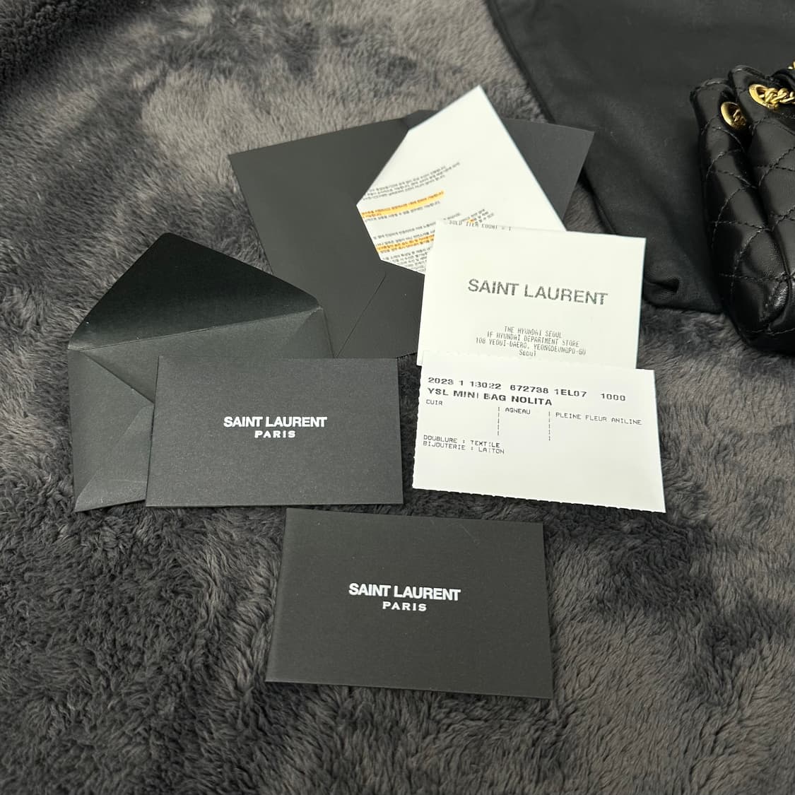 생로랑 양가죽 NOLITA 미니백 상품이미지2