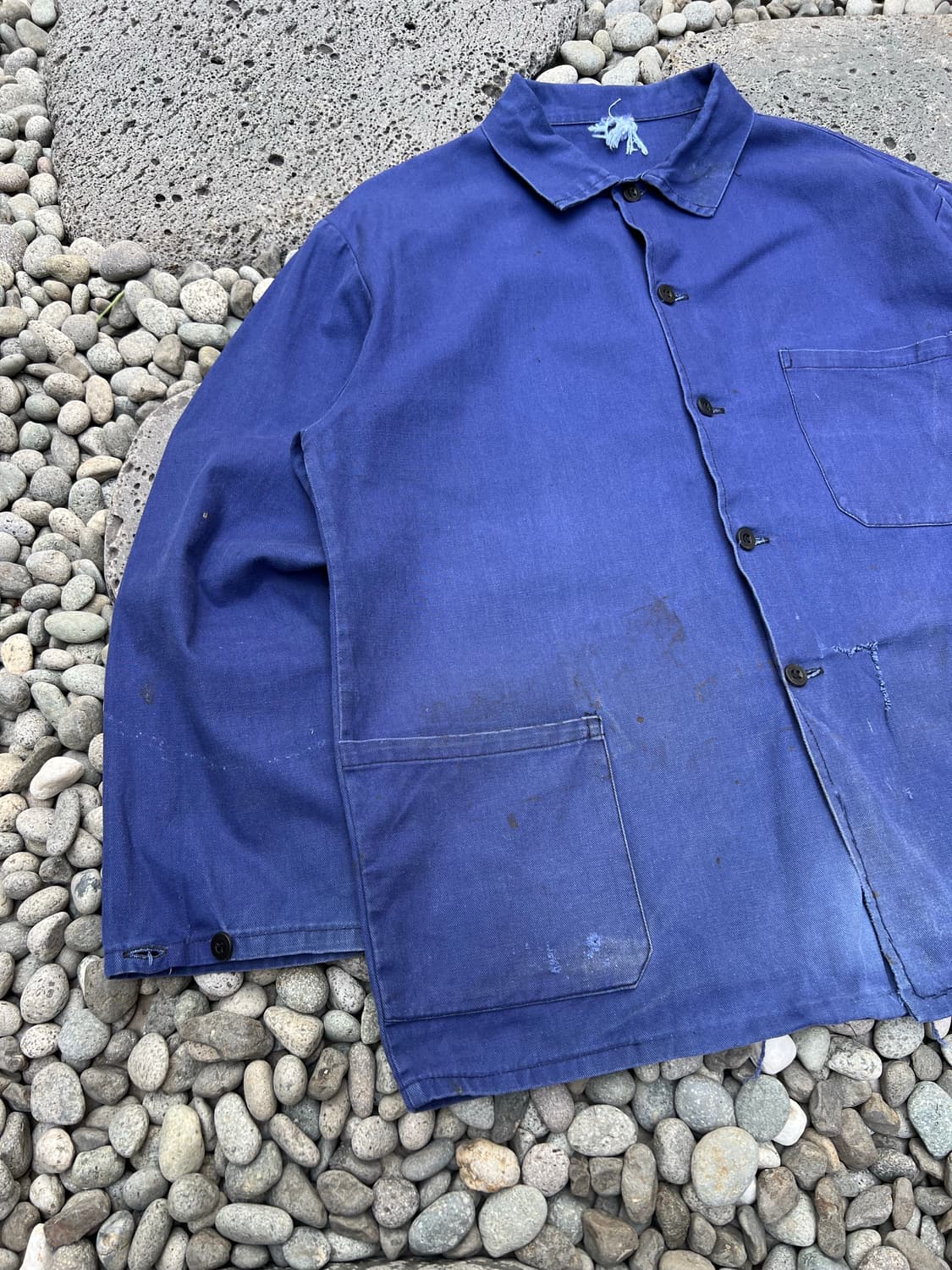 OLD VINTAGE FADED BLUE WASHING 프렌치워크자켓 상품이미지9