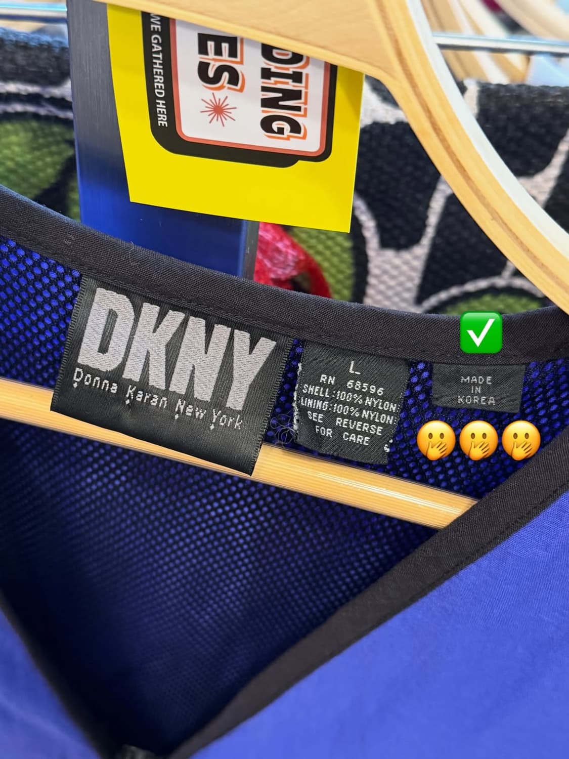 😈DKNY 빈티지 나일론 퍼플 베스트 상품이미지2