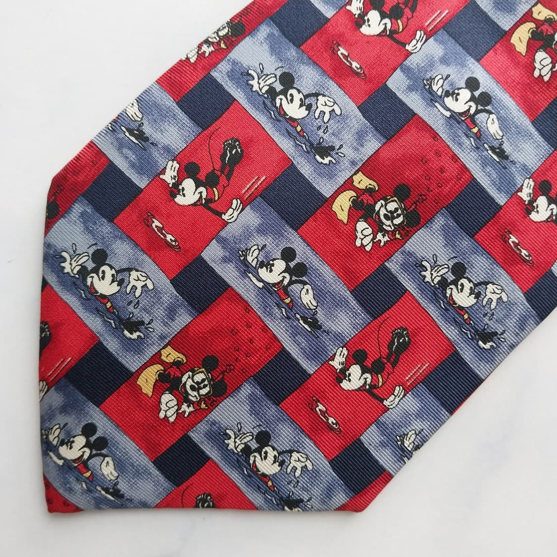 타이렉 미키마우스 패턴 넥타이 9.7cm S~A+등급 K2461 상품이미지7
