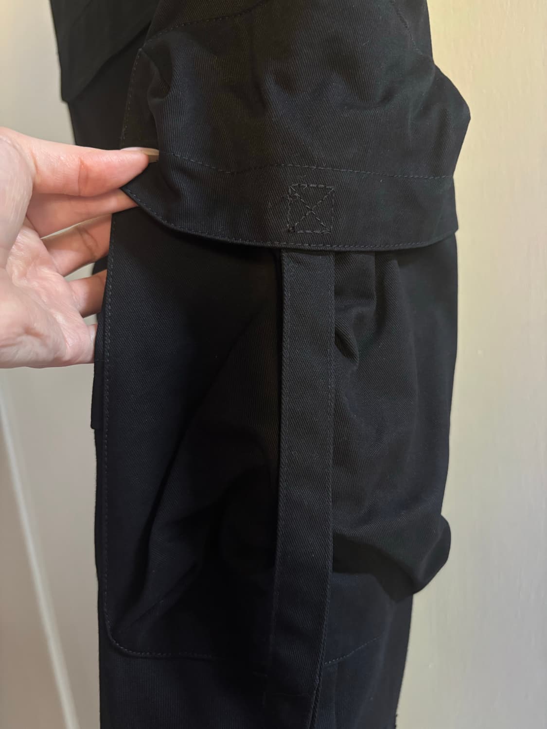 (새상품) jersey mixed cargo pants in black 상품이미지8
