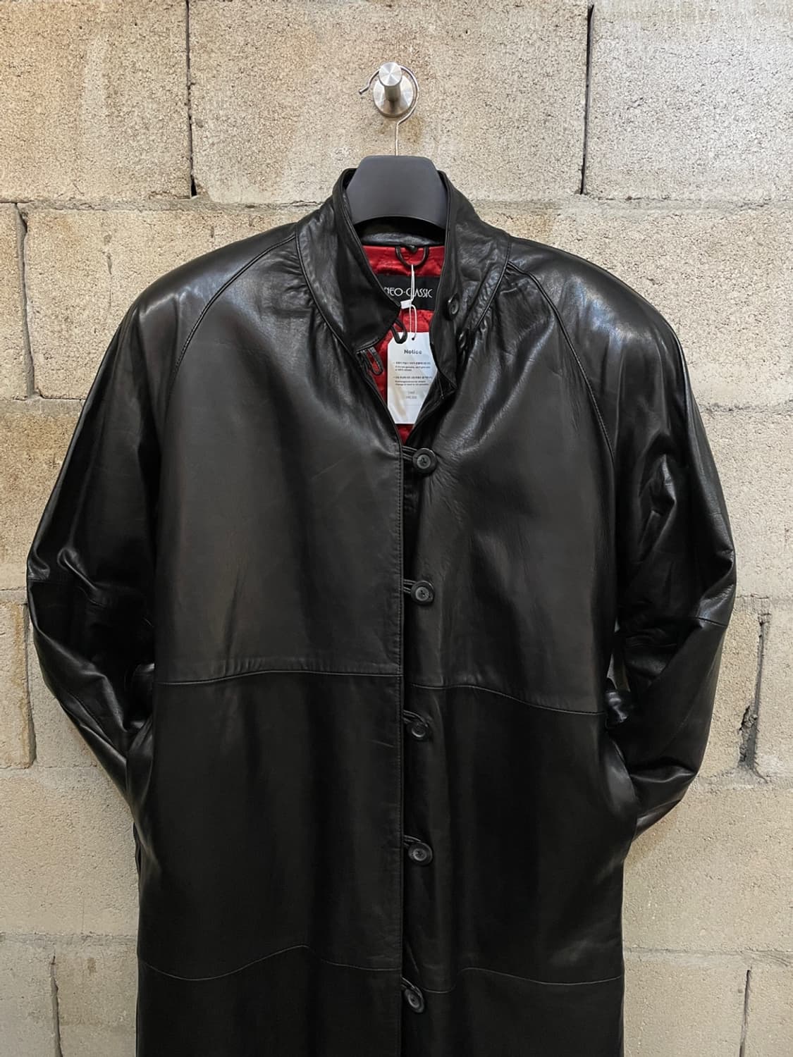 빈티지 양가죽 레더 코트 상품이미지2