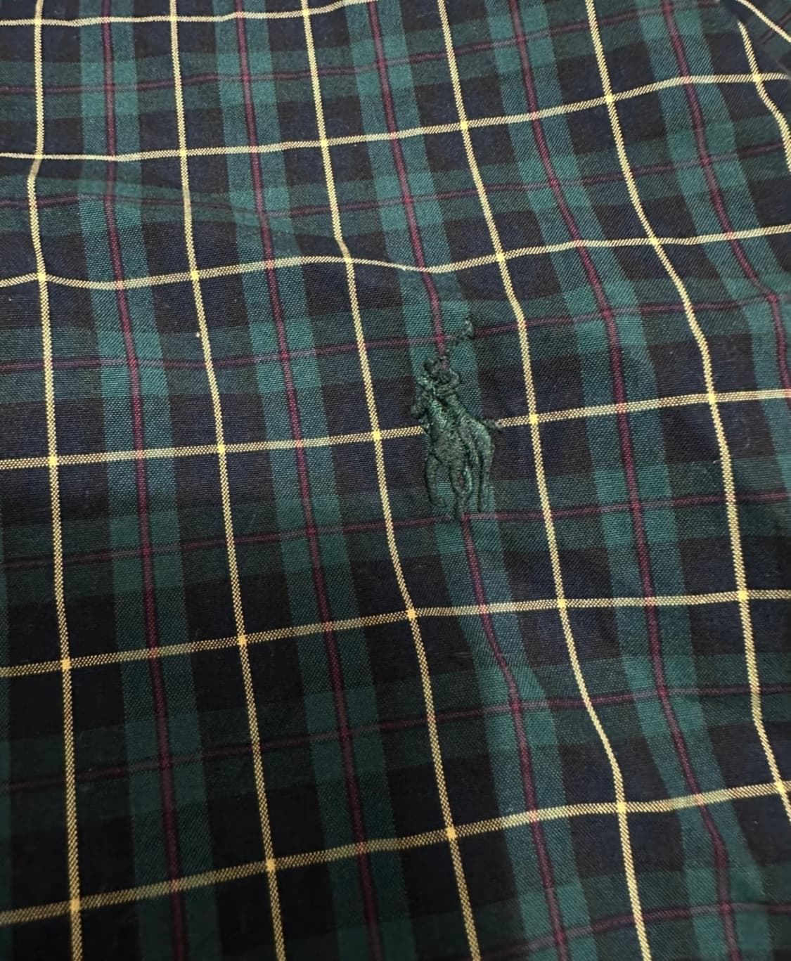 폴로 랄프로렌 딥그린 체크 셔츠 상품이미지3