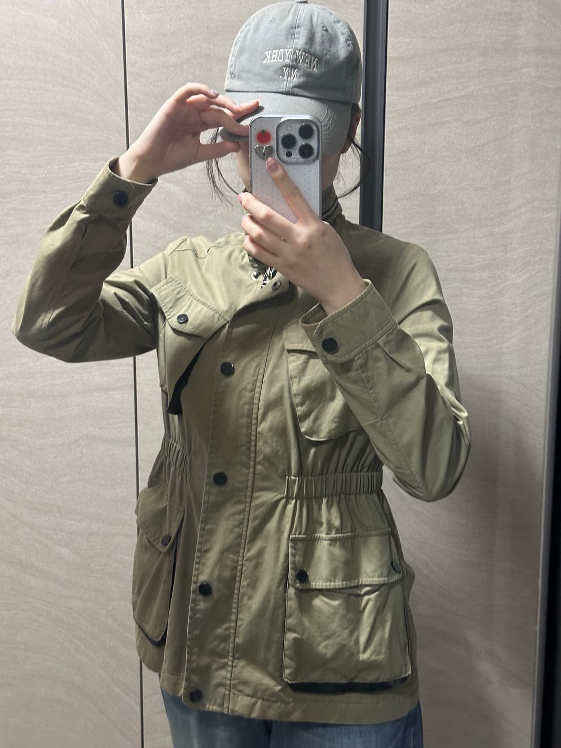 빈티지 야상 / 카키 / S 상품이미지1