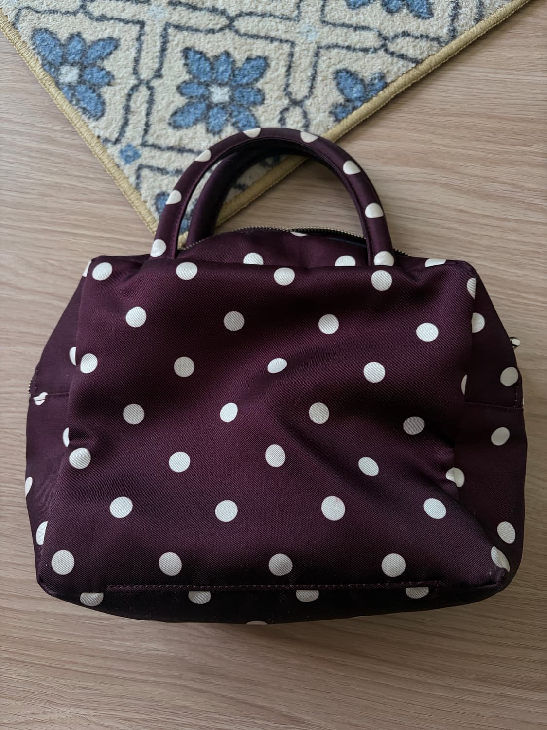 피치바스켓마켓 도트백 퍼플 상품이미지1