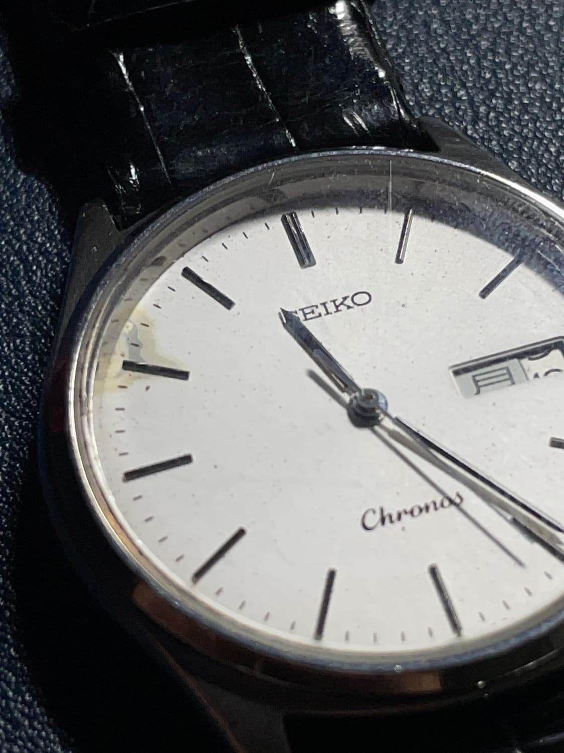 세이코 크로노스 쿼츠 레더 시계 상품이미지7