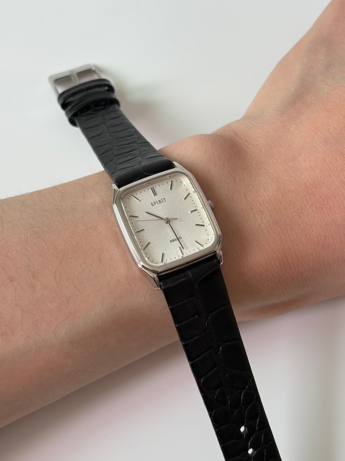1990s Spirit Snow Dial Tank Quartz 상품이미지6
