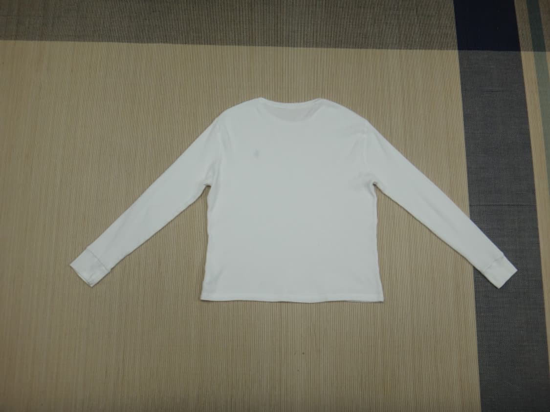 (XL) 폴로 남성 와플 라운드넥 긴팔 티셔츠 상품이미지2
