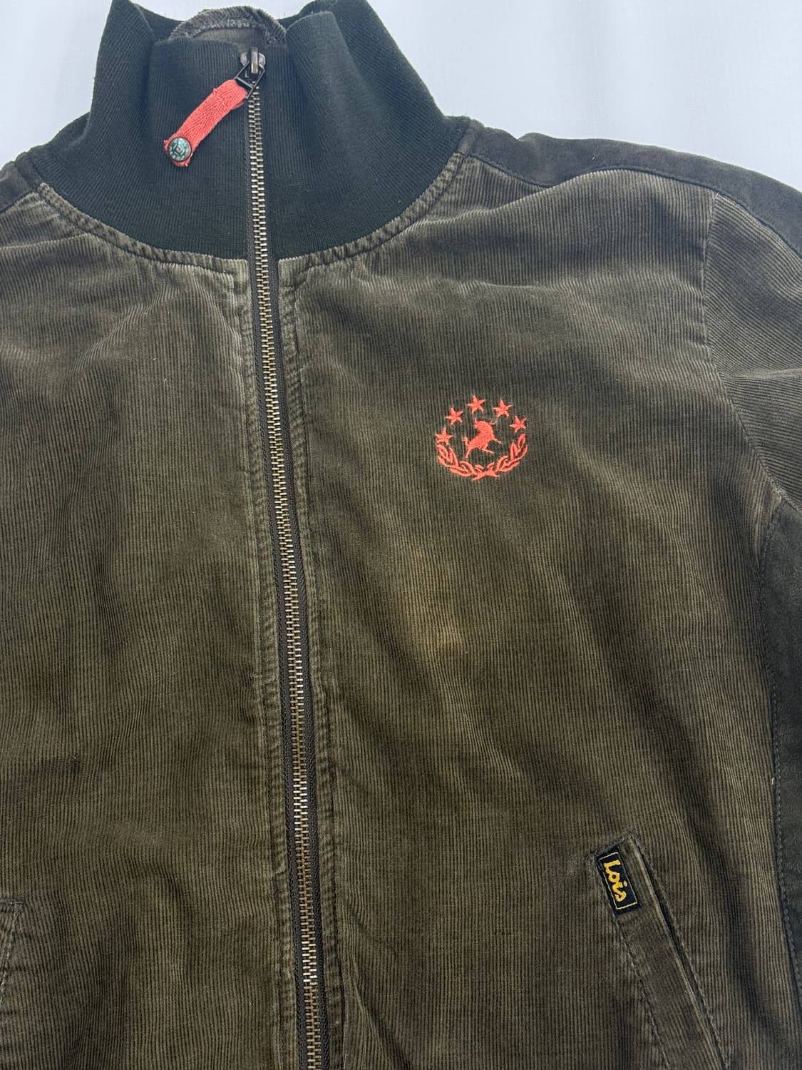 로이스 골덴 카키 폴라 아우터 아메카지 자켓 봄버 그런지 히피 에스닉  상품이미지4