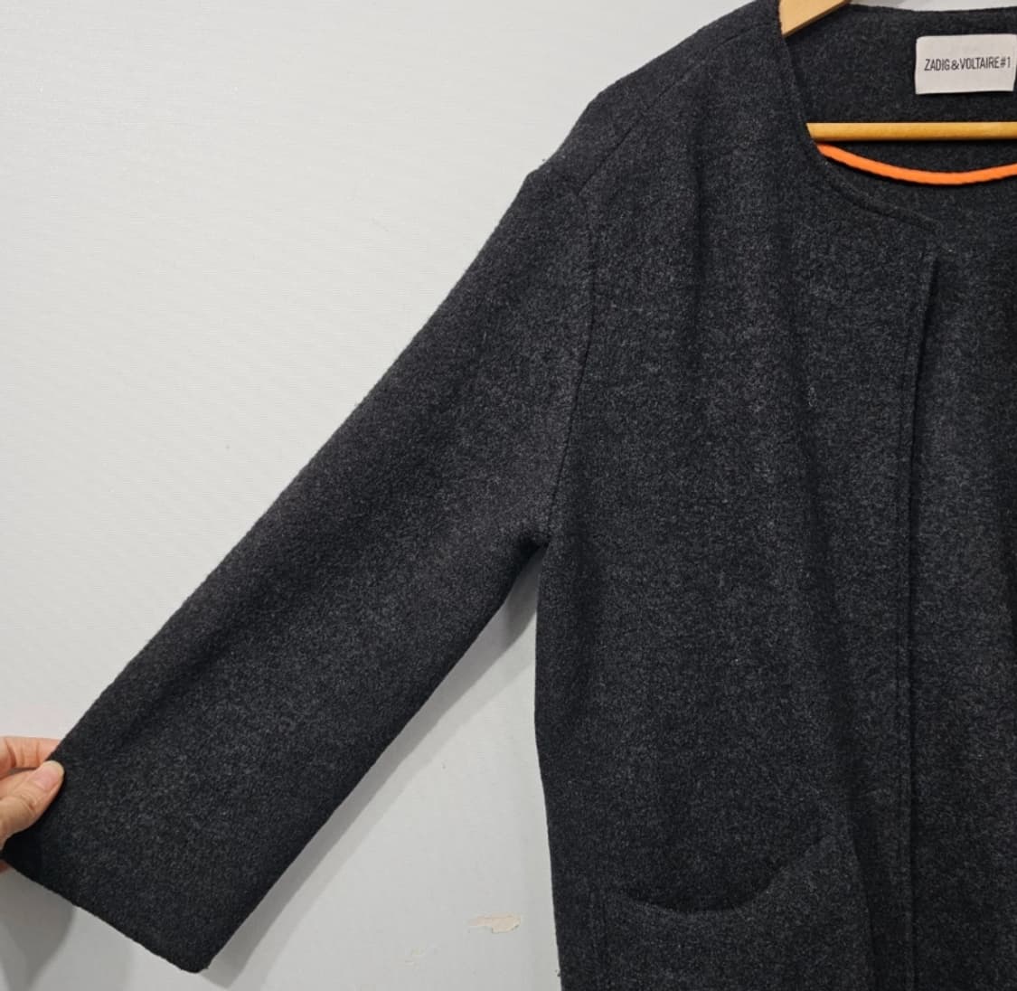 자딕앤볼테르 JOEL BW 메리노 울 코트 오버핏 F 상품이미지7