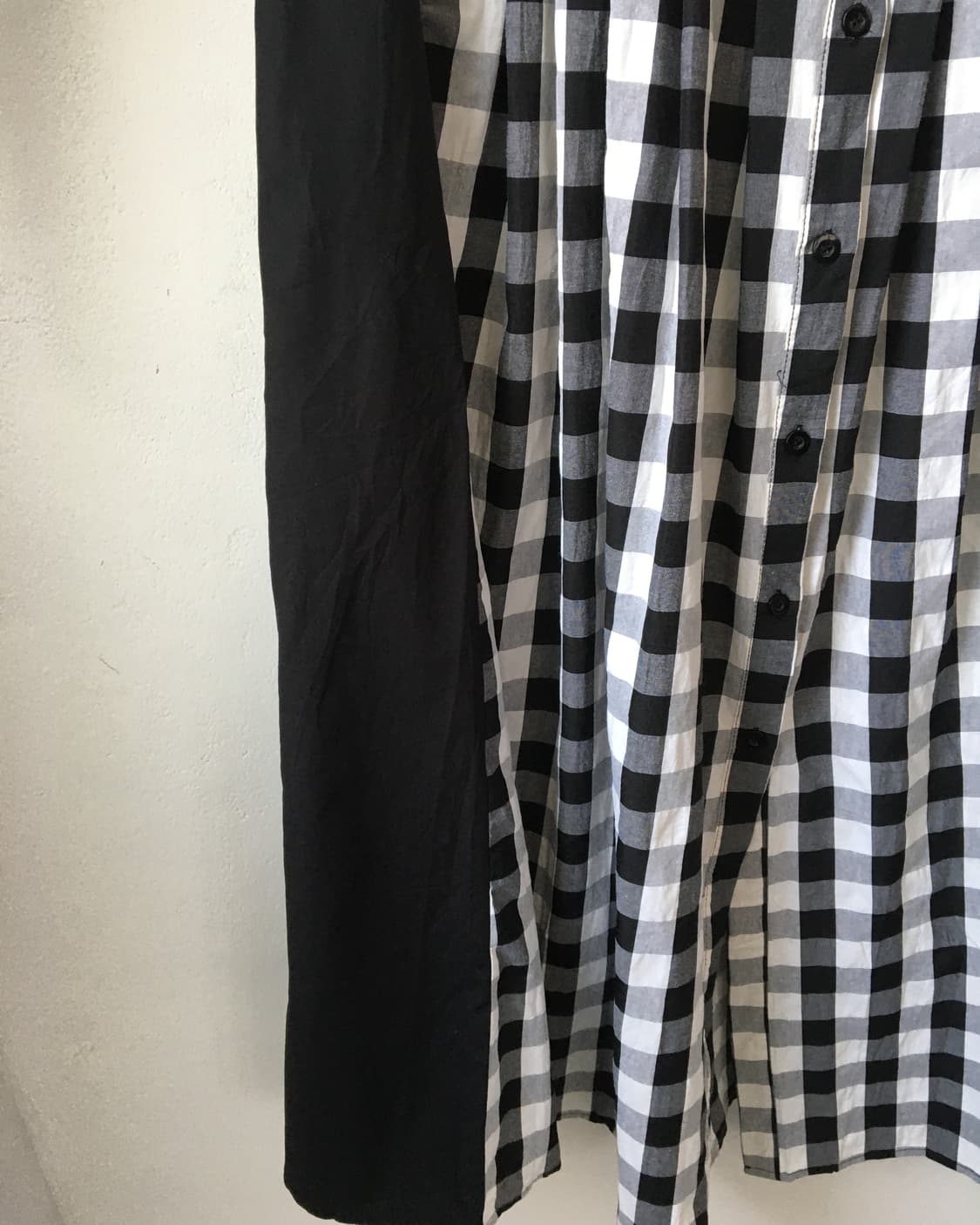 Flare line point check pattern shirt lon 상품이미지4