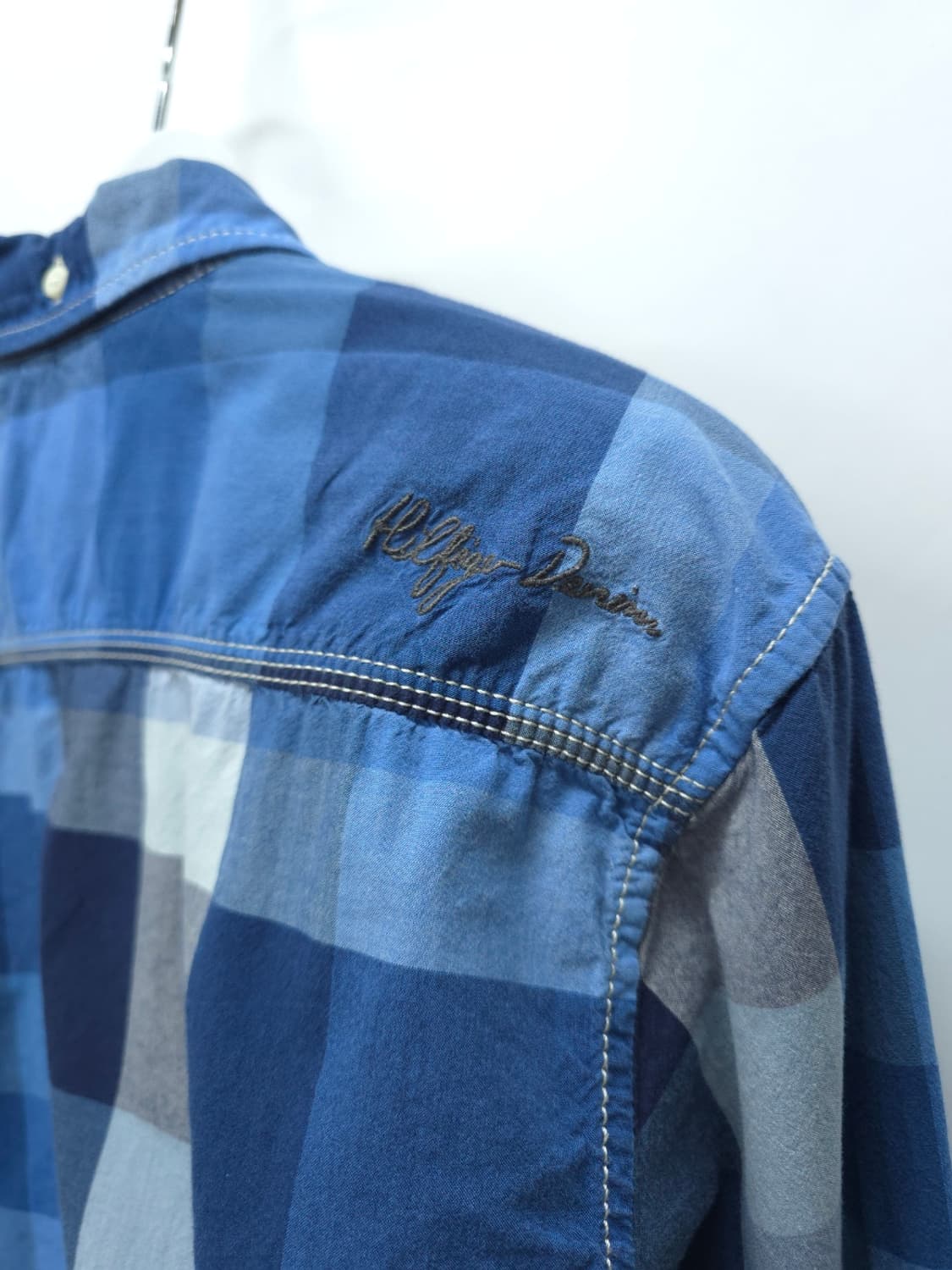 힐피거데님 면100 블루 체크셔츠 ( 남성 95 ) 상품이미지9