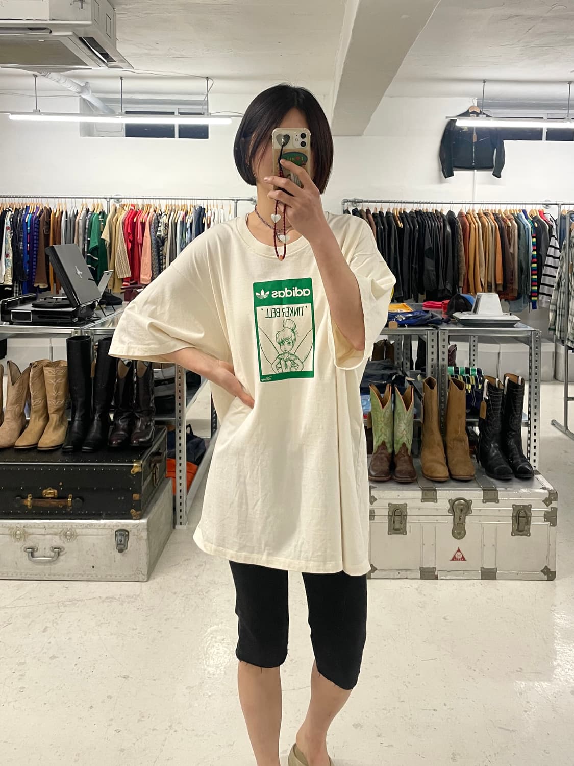 ADIDAS x DISNEY tinkerbell t-shirt 팅커벨 티 상품이미지1