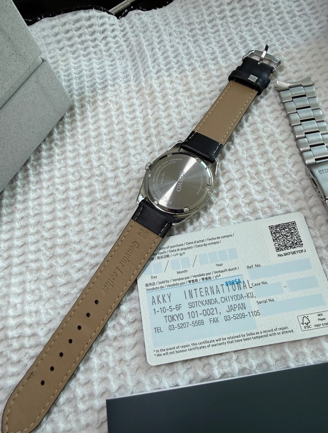 세이코 SBTH007 풀박스 + 신품 소가죽 스트랩 상품이미지4
