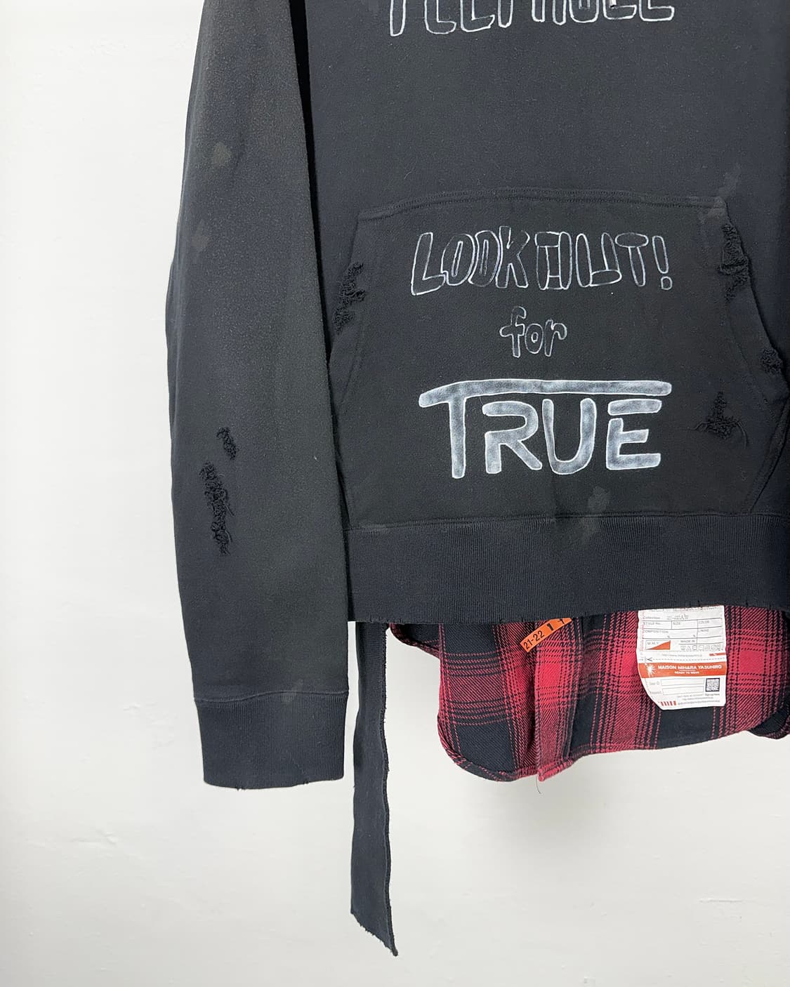 미하라 야스히로 데컨스트럭티드 후디 리메이크 스웨트 셔츠 상품이미지4