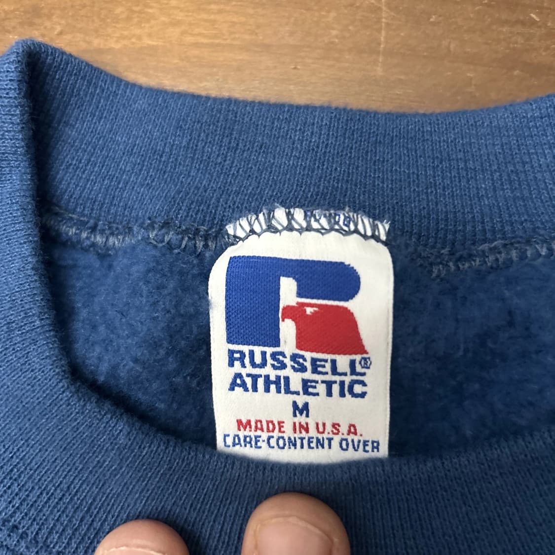 러셀 애슬레틱 스웻 셔츠 맨투맨 솔리드 블루 상품이미지4