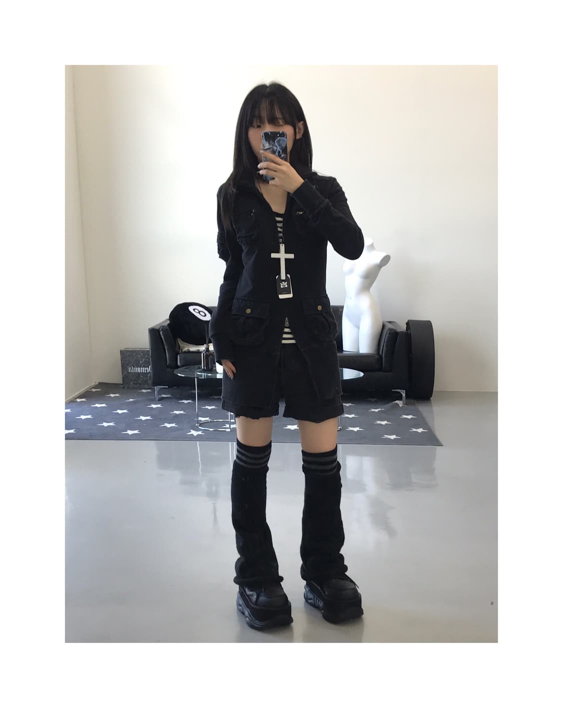 Pink Cat Y2k High Neck Zip Up  상품이미지1