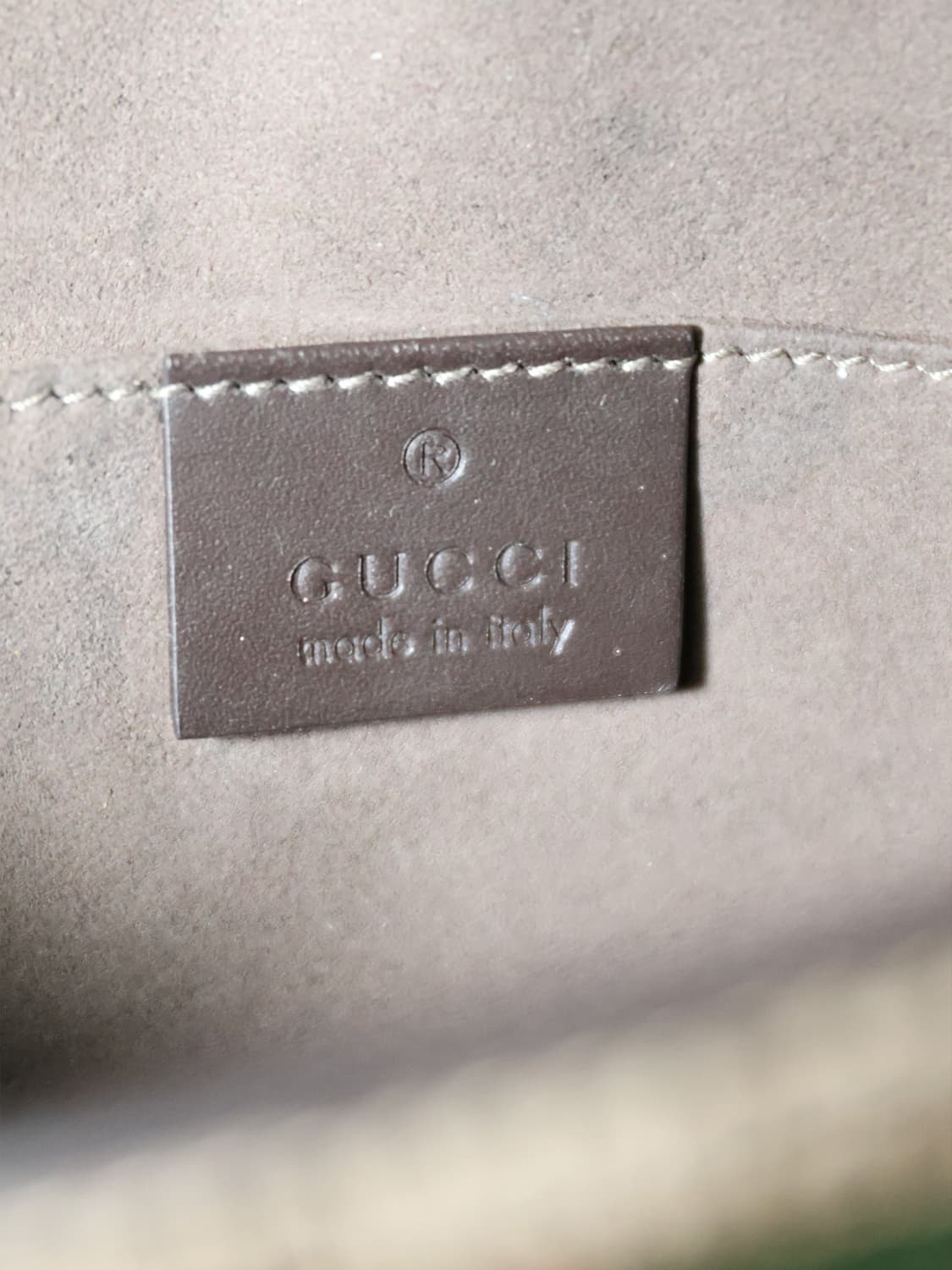 [정품]구찌 GG 수프림 캔버스 웹 파우치 베이지 에보니 클러치 상품이미지5