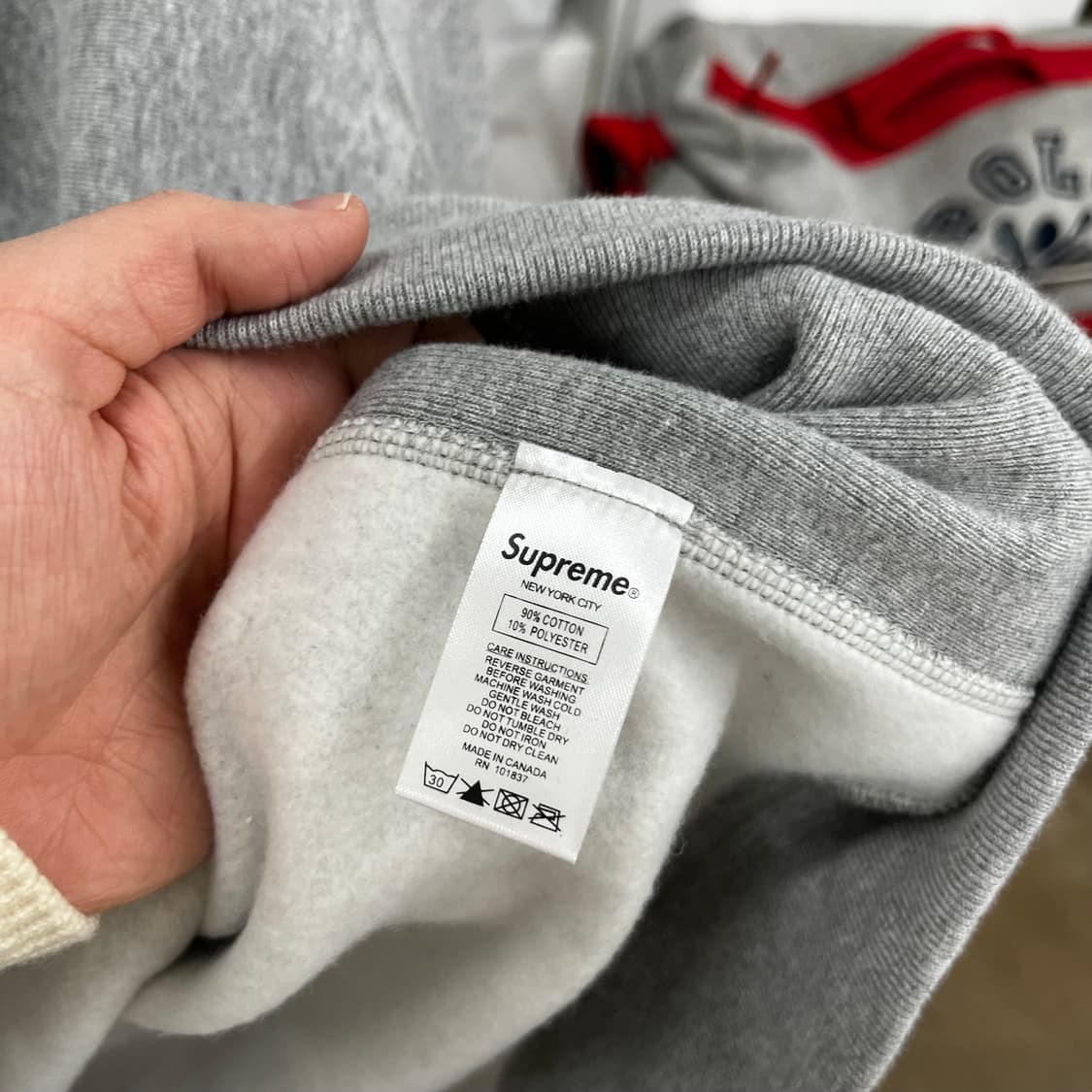 슈프림 x 스와로브스키 박스로고 스웻후드 XL 상품이미지7