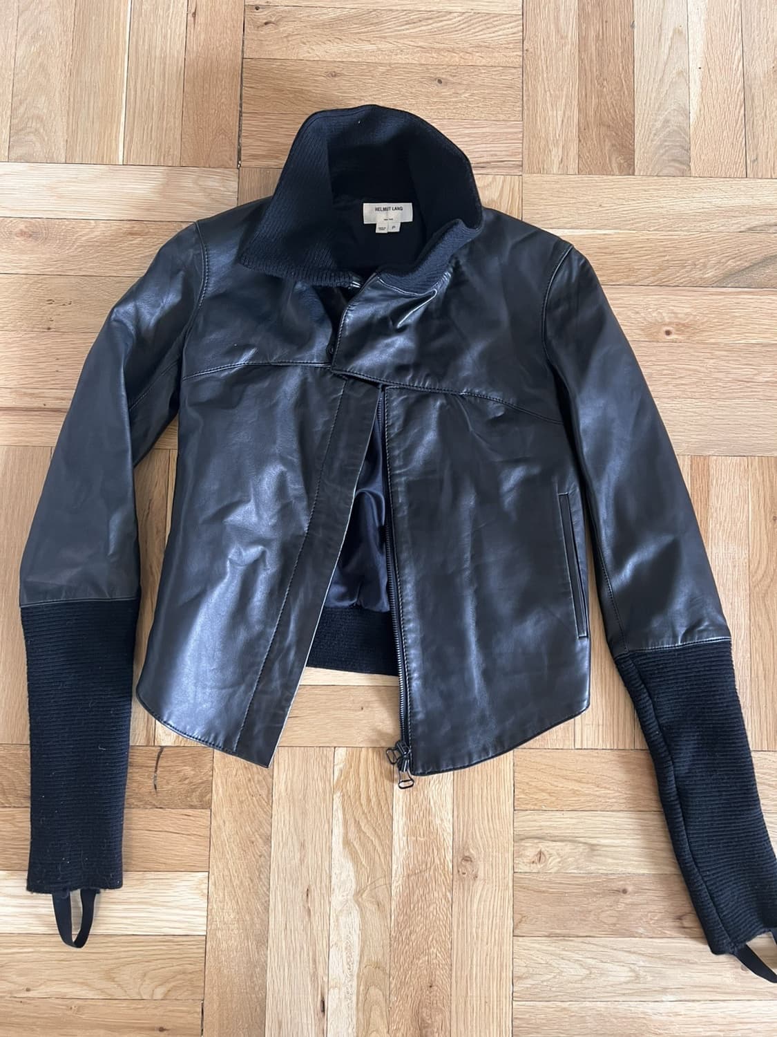 Helmut Lang 램스킨 모토 자켓 상품이미지1