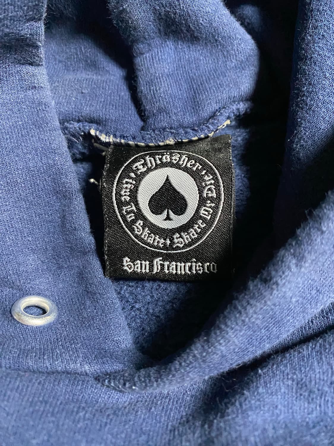 빈티지 트레셔 후드티 네이비 XL 상품이미지3