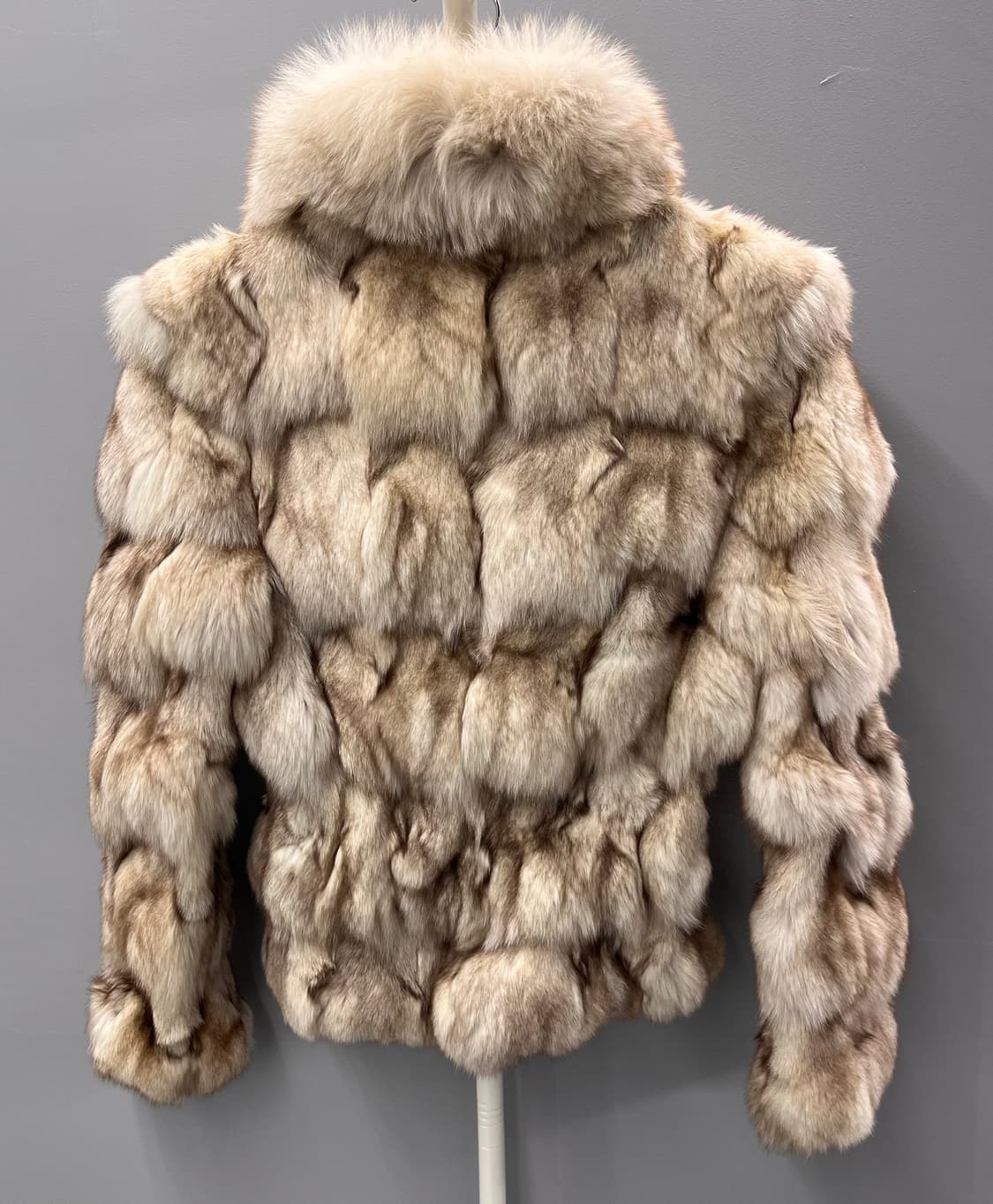 폭스 퍼 자켓 베이지/브라운 상품이미지3