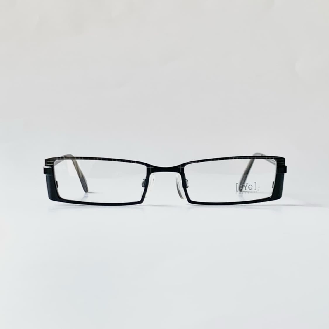 [픽키-684] 블랙 스퀘어 메탈 안경 풀프레임 미니멀 데일리 상품이미지1