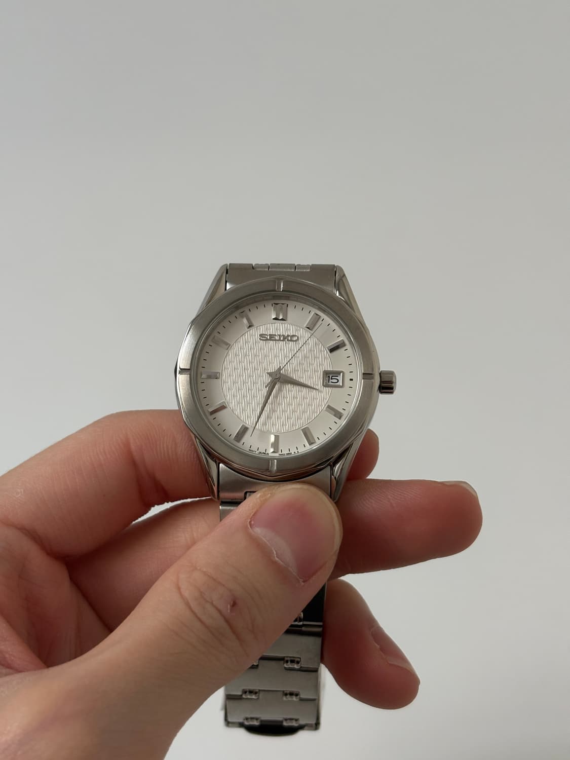 1990s White Dial Silver Quartz 상품이미지3