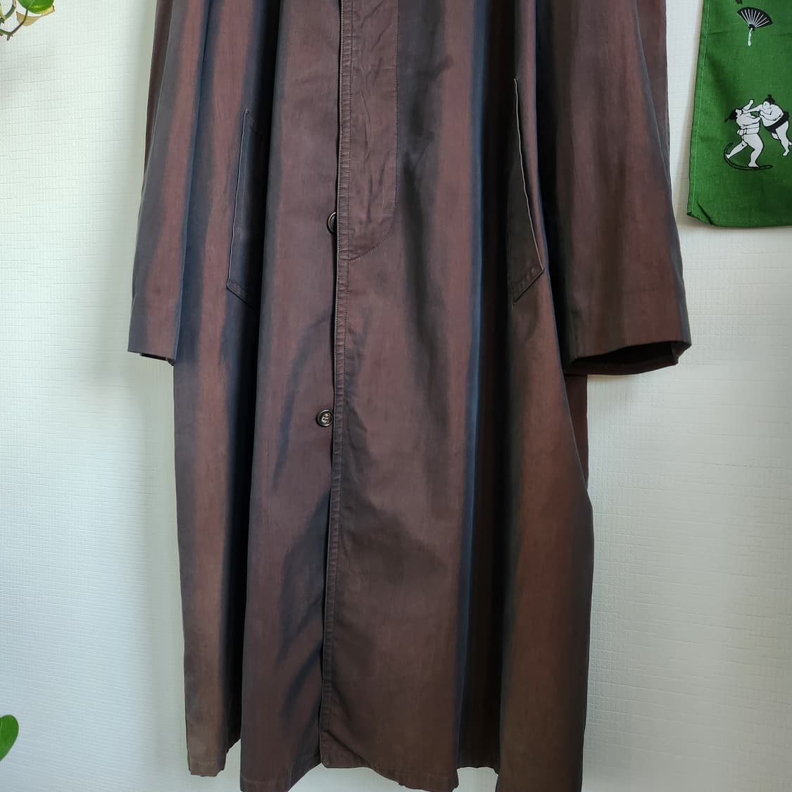 60's 솔라로 코튼 싱글 래글런 코트 상품이미지3