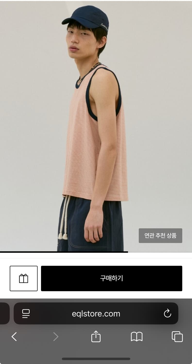 EQL 에센셜 캡모자 네이비(새제품) 상품이미지4