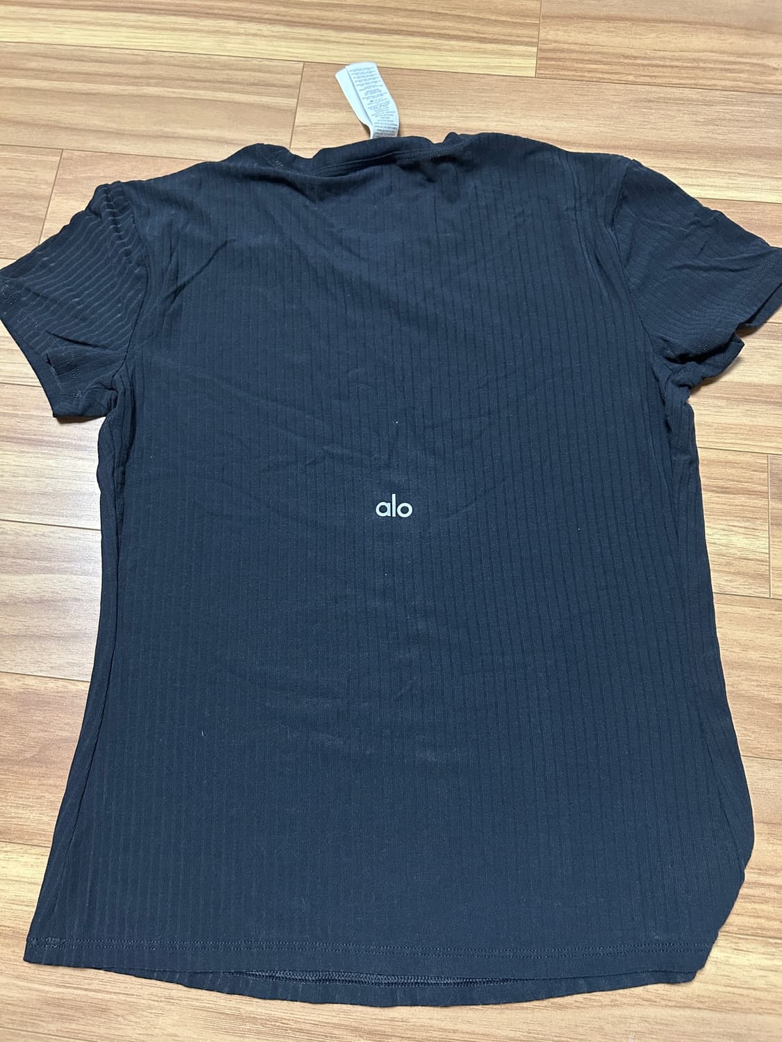 Alo 리브드 씨 코스트 티 블랙 XXS 상품이미지2